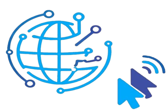 شعار شركة النقرة المزدوجة لتقنية المعلومات